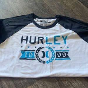 Hurley white baseball tee